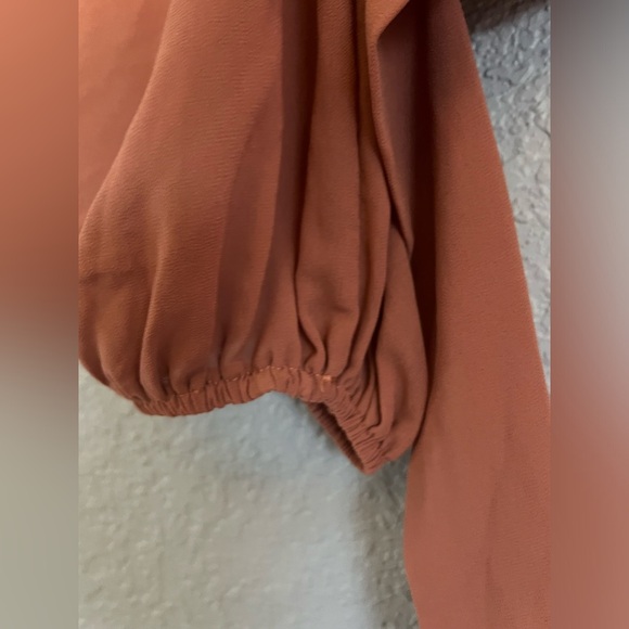 Blush BJ | Medium | Tie-Back/ Open Back | Crop Top | Bell Sleeves - Picture 7 of 10